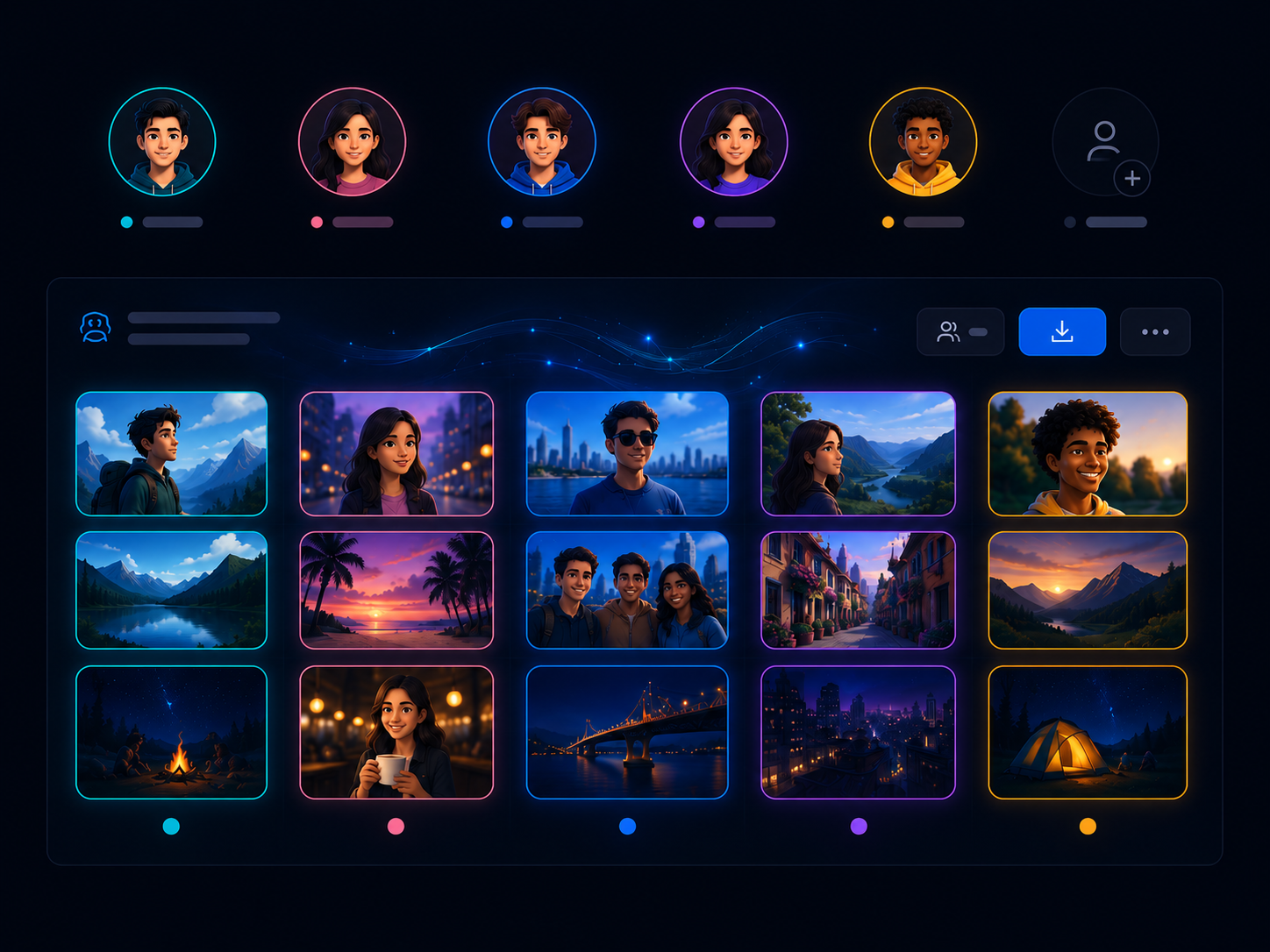 Shared gallery & People folders